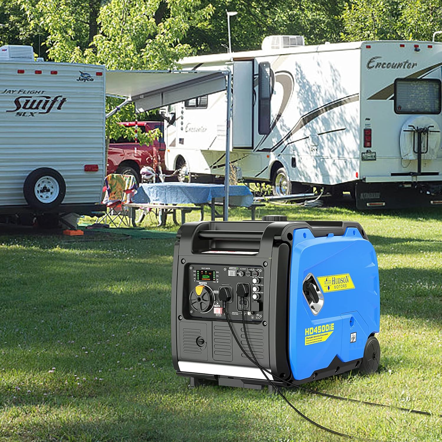 Hudson Motors 4500-Watt Portable Inverter Generator with Electric Start W9098