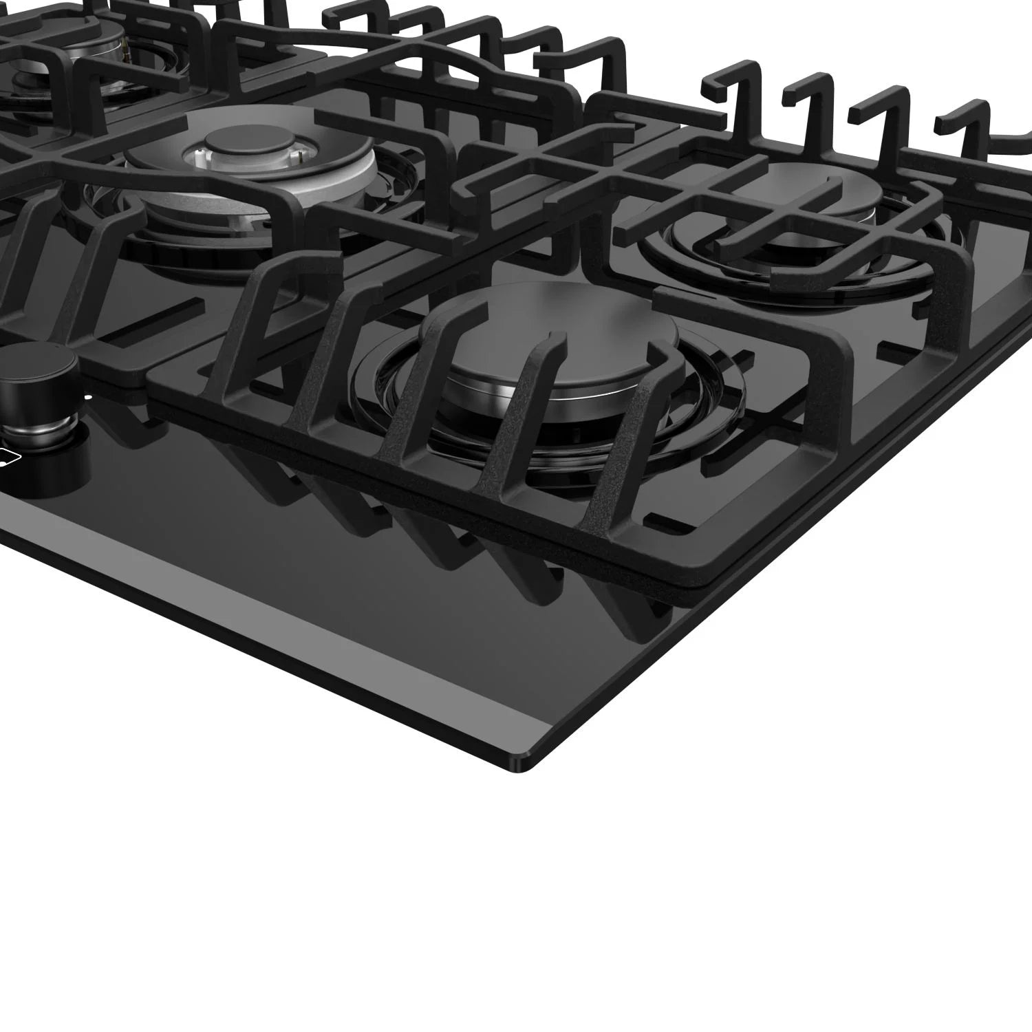 Empava 30 in. Gas Cooktop with 5 Sealed Burners, Black Tempered Glass S851