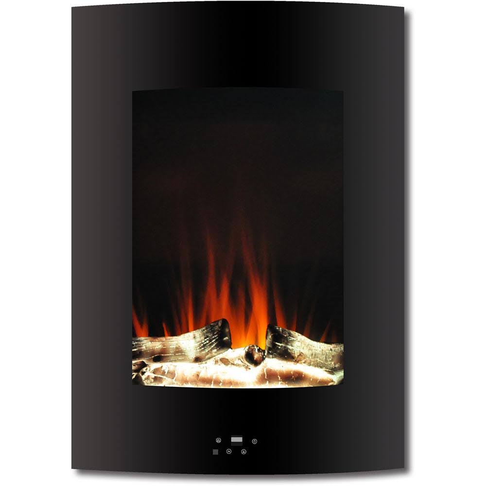 Cambridge CAM19VWMEF-2WHT 19.5 in. Vertical Electric Fireplace White Multi-Color Flame Z132