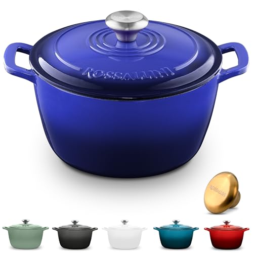 Signature Enameled Cast Iron Dutch Oven 5.5Q with Lid, Oyster Grey A277