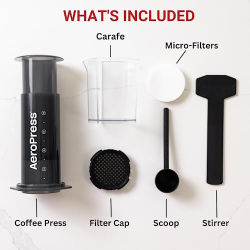 AeroPress Original XL Coffee Press – 3-in-1 Portable Coffee Maker for Camping & Travel Y52044